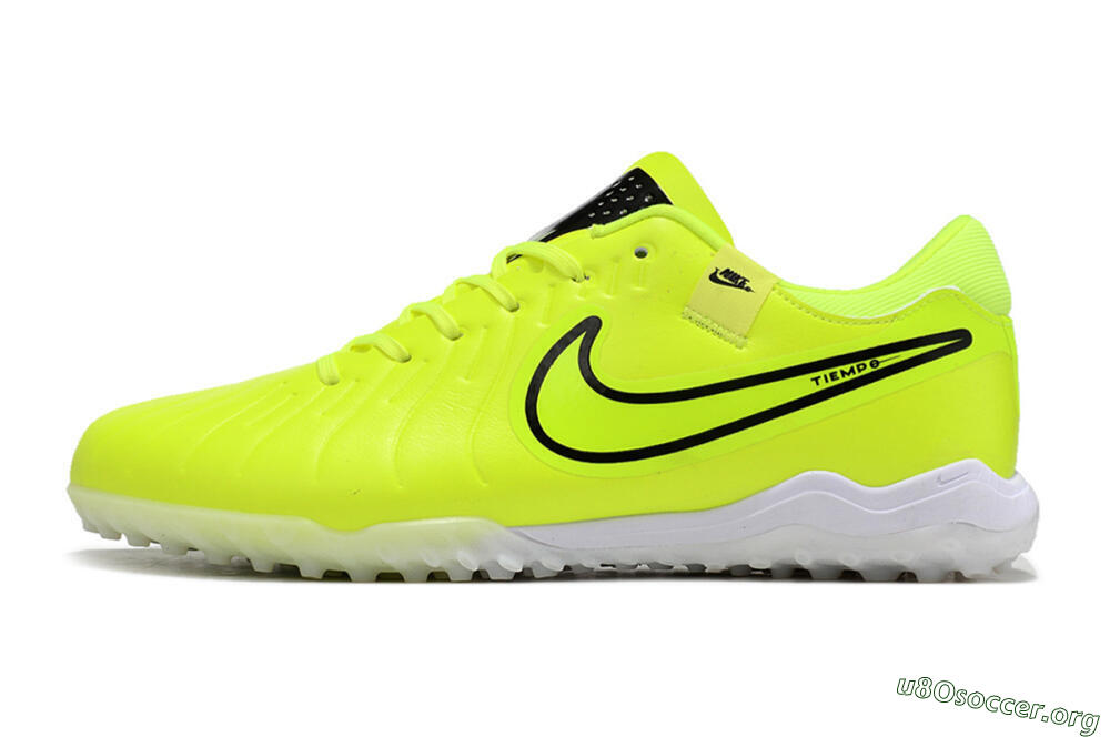 Nike Tiempo Legend 10 Pro TF Football Shoes - Yellow/Black/White 3