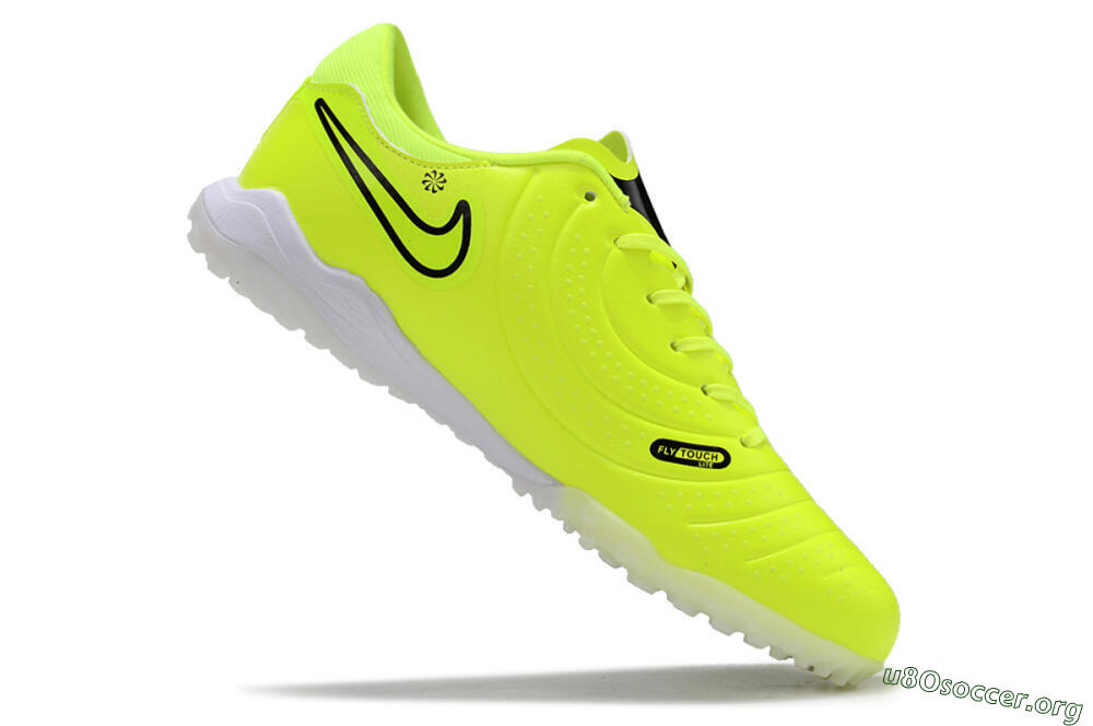 Nike Tiempo Legend 10 Pro TF Football Shoes - Yellow/Black/White 4