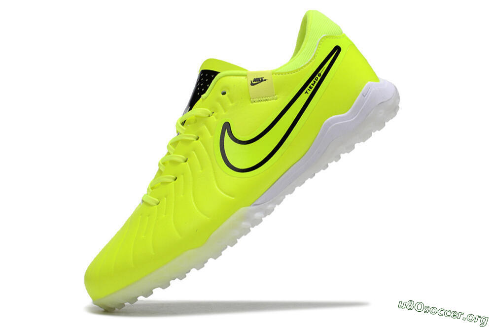 Nike Tiempo Legend 10 Pro TF Football Shoes - Yellow/Black/White 5