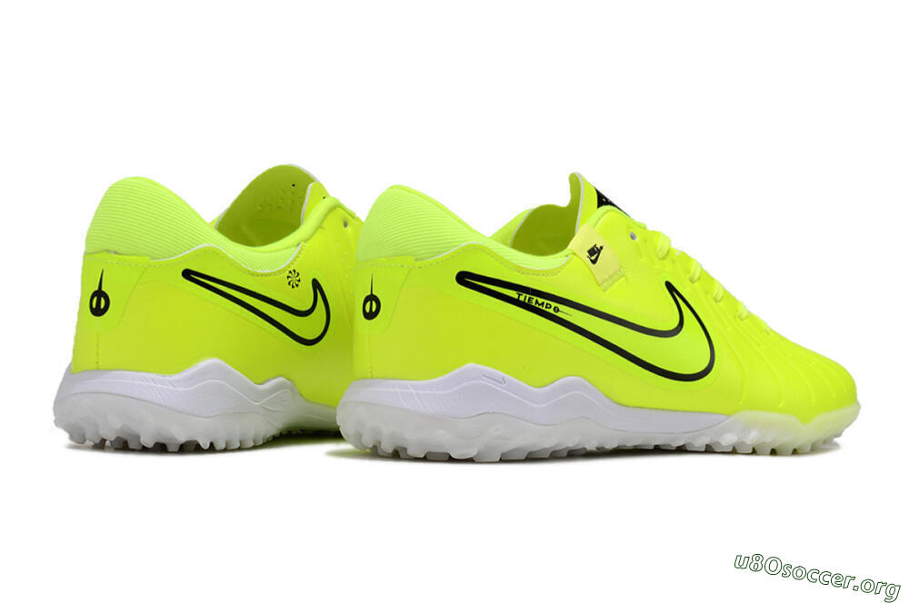 Nike Tiempo Legend 10 Pro TF Football Shoes - Yellow/Black/White 6