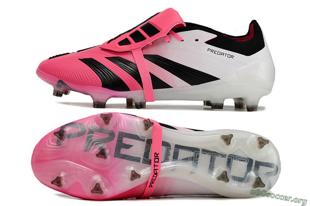 Adidas Predator Elite Foldover Tongue FG Football Boots - Pink/Black/White 1