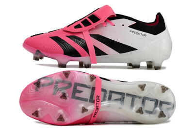 Adidas Predator Elite Foldover Tongue FG Football Boots - Pink/Black/White
