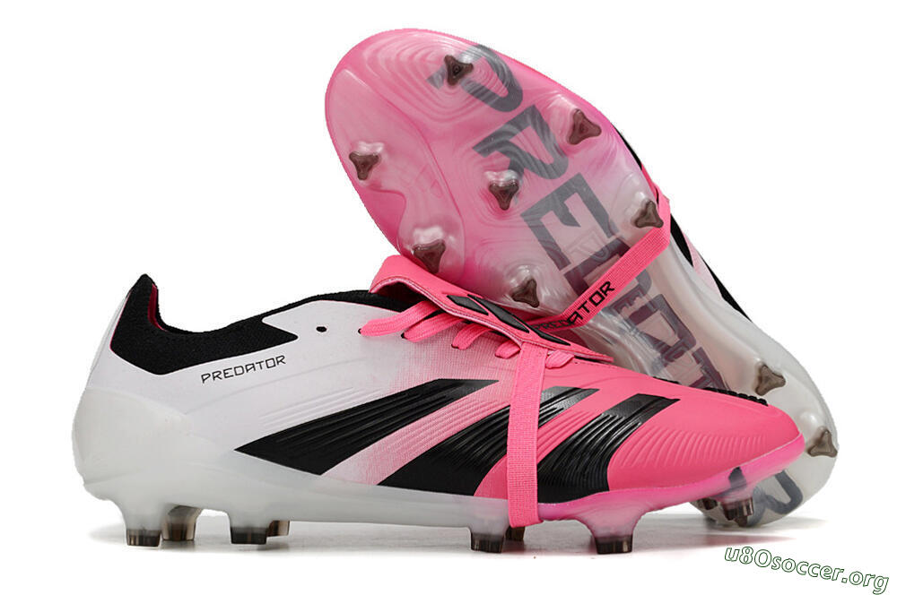 Adidas Predator Elite Foldover Tongue FG Football Boots - Pink/Black/White 2