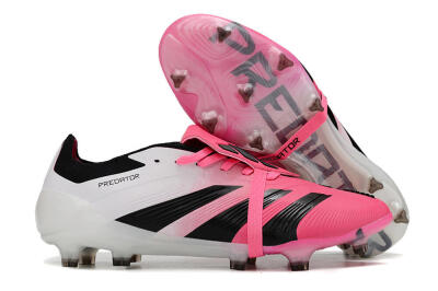 Adidas Predator Elite Foldover Tongue FG Football Boots - Pink/Black/White