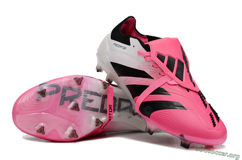 Adidas Predator Elite Foldover Tongue FG Football Boots - Pink/Black/White 0