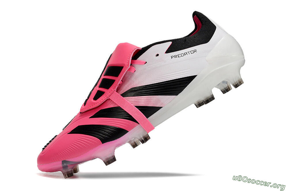 Adidas Predator Elite Foldover Tongue FG Football Boots - Pink/Black/White 5