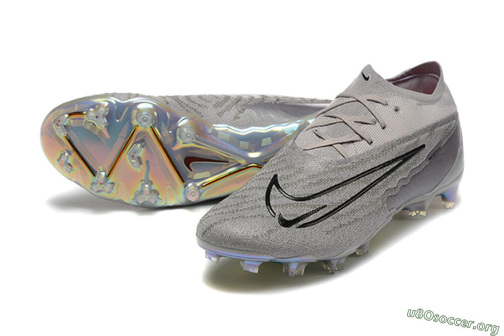 Nike Phantom GX Elite FG Football Boots - Grey/Black/Gold 0