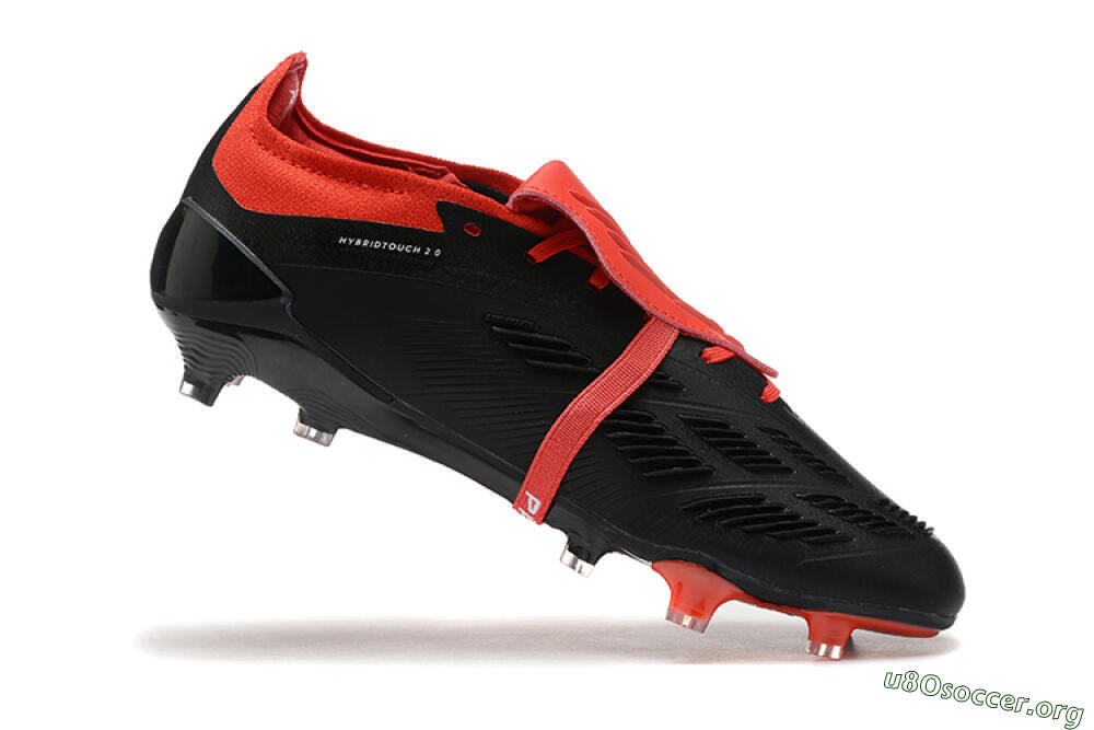 Adidas Predator Elite Foldover Tongue FG Football Boots - Black/White/Red 7