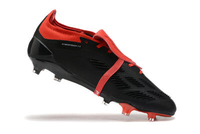 Adidas Predator Elite Foldover Tongue FG Football Boots - Black/White/Red