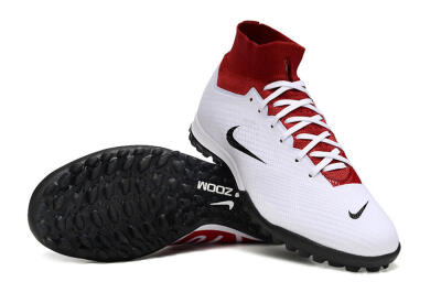 Nike Air Zoom Mercurial Superfly 9 Elite TF Football Shoes - White/Black/Red