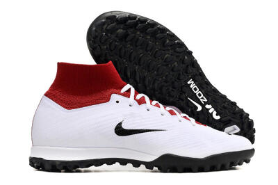 Nike Air Zoom Mercurial Superfly 9 Elite TF Football Shoes - White/Black/Red