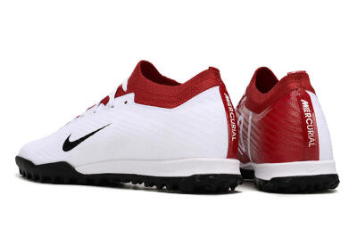 Nike Air Zoom Mercurial Vapor 15 Elite TF Football Shoes - White/Black/Red