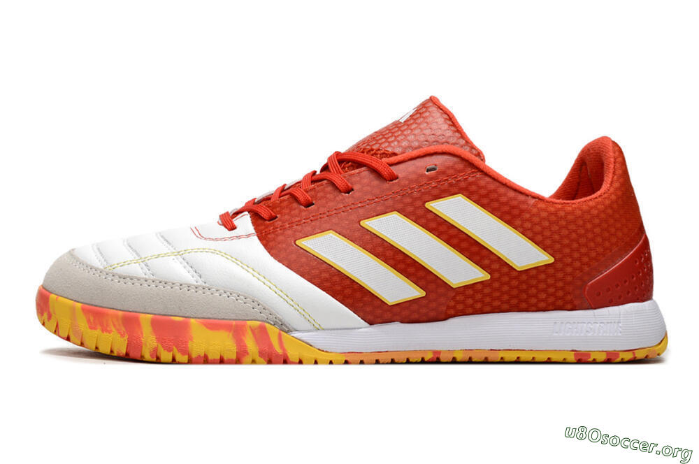 Adidas Top Sala IC Football Shoes - White/Red/Yellow 3