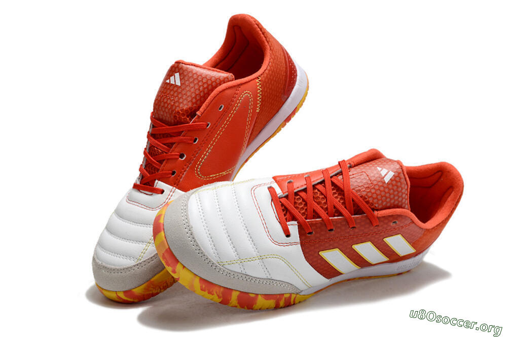 Adidas Top Sala IC Football Shoes - White/Red/Yellow 0