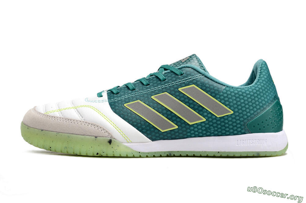 Adidas Top Sala IC Football Shoes - White/Green/Yellow 3