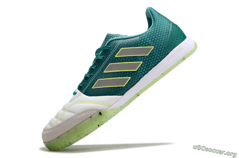 Adidas Top Sala IC Football Shoes - White/Green/Yellow 5