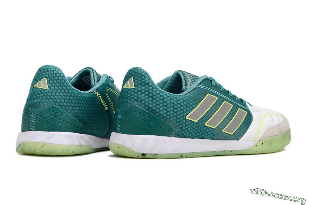 Adidas Top Sala IC Football Shoes - White/Green/Yellow 6