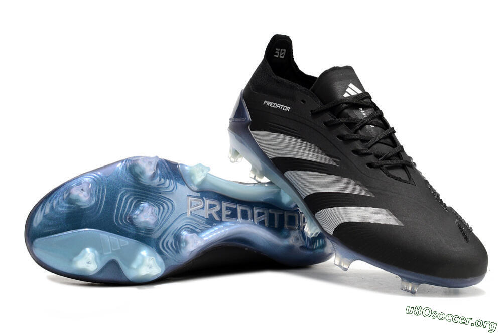 Adidas Predator Accuracy.1 FG Football Boots - Black/Silver/Blue 1