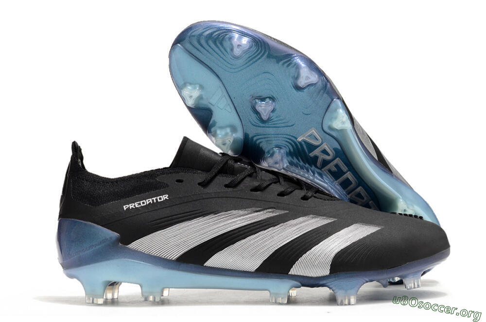 Adidas Predator Accuracy.1 FG Football Boots - Black/Silver/Blue 2