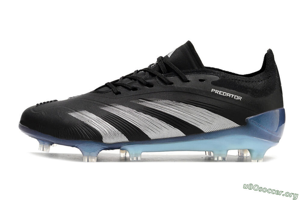 Adidas Predator Accuracy.1 FG Football Boots - Black/Silver/Blue 3