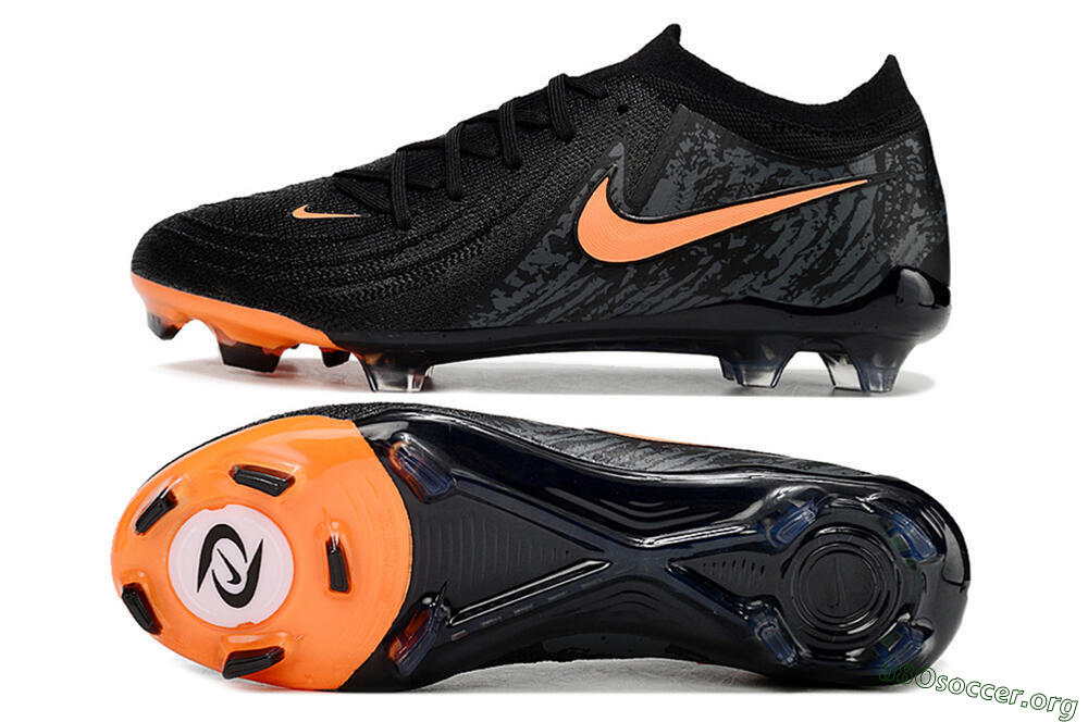 Nike Phantom Luna Elite FG Football Boots - Black/Orange/Grey 1
