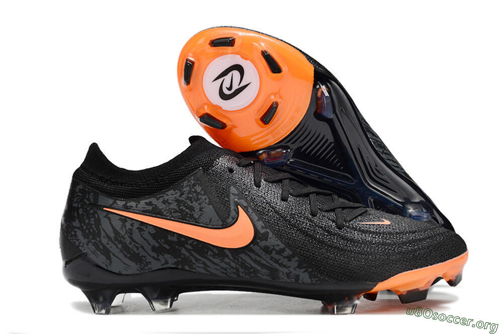 Nike Phantom Luna Elite FG Football Boots - Black/Orange/Grey 2