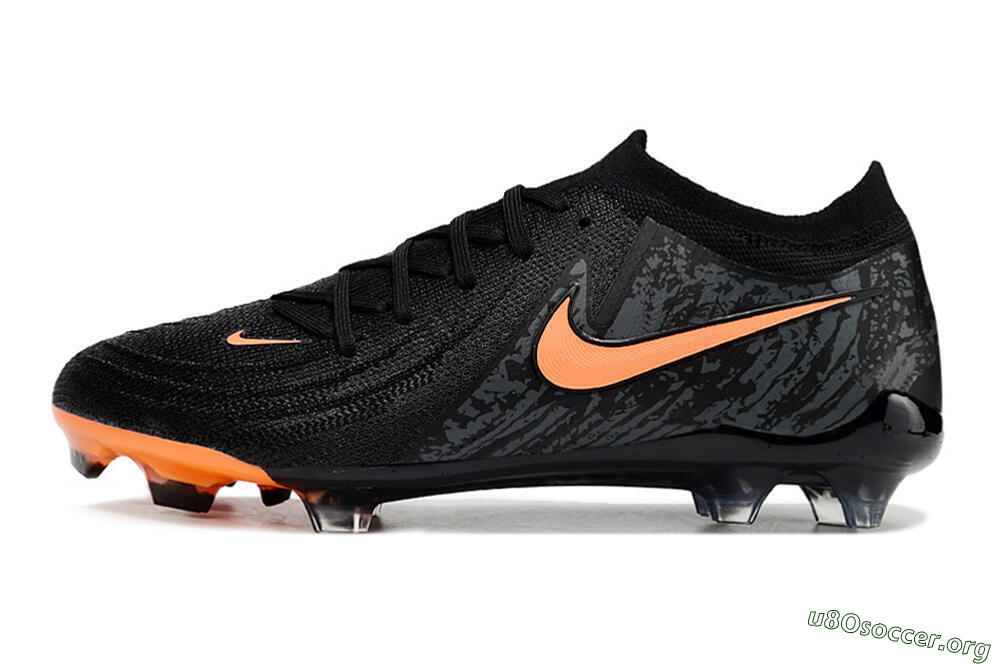 Nike Phantom Luna Elite FG Football Boots - Black/Orange/Grey 3