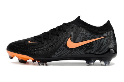 Nike Phantom Luna Elite FG Football Boots - Black/Orange/Grey