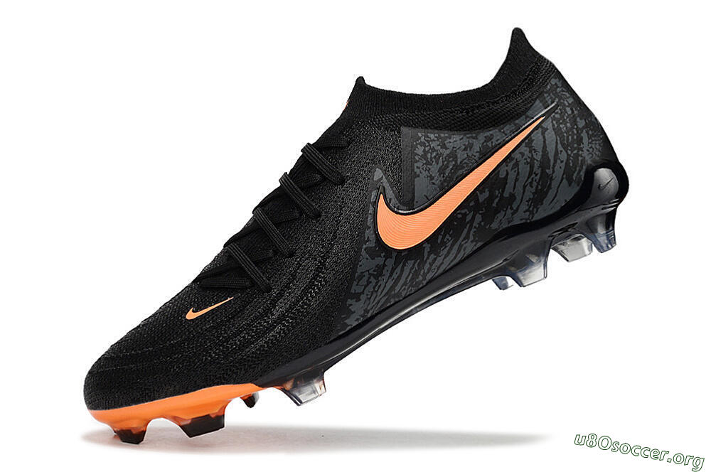 Nike Phantom Luna Elite FG Football Boots - Black/Orange/Grey 5