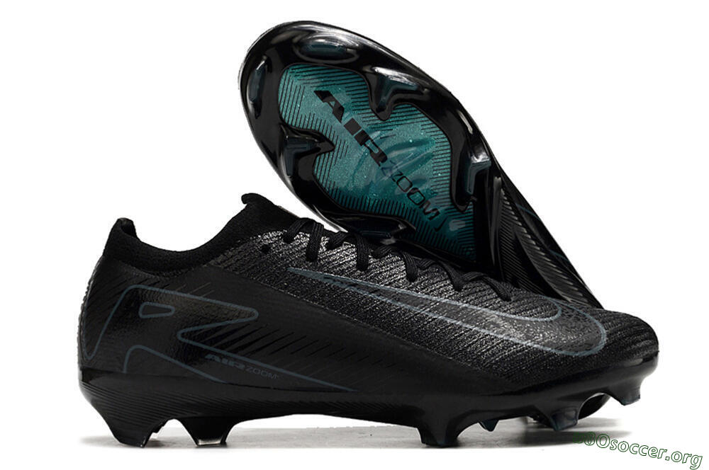 Nike Air Zoom Mercurial Vapor 16 Elite FG Football Boots - Black/Blue/Jade 2