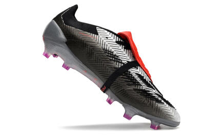 Adidas Predator Elite Foldover Tongue FG Football Boots - Black/White/Red
