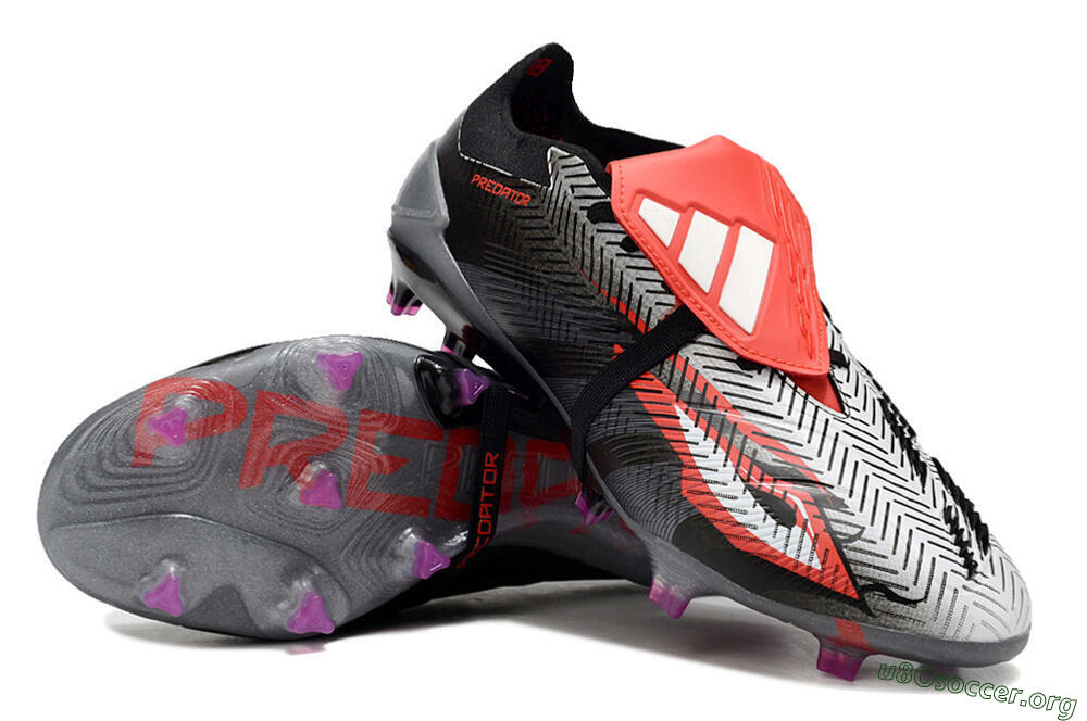 Adidas Predator Elite Foldover Tongue FG Football Boots - Black/White/Red 0