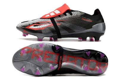 Adidas Predator Elite Foldover Tongue FG Football Boots - Black/White/Red