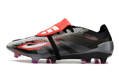 Adidas Predator Elite Foldover Tongue FG Football Boots - Black/White/Red