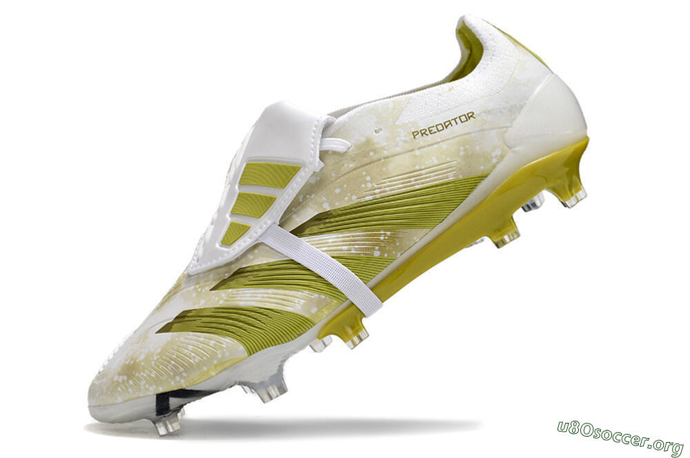 Adidas Predator Elite Foldover Tongue FG Football Boots - White/Green/Black 5