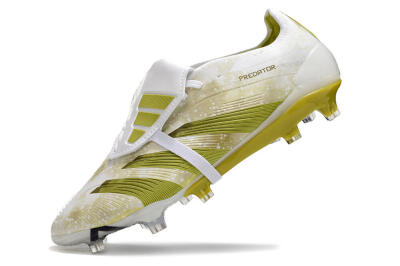 Adidas Predator Elite Foldover Tongue FG Football Boots - White/Green/Black