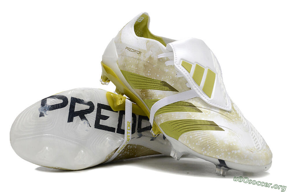 Adidas Predator Elite Foldover Tongue FG Football Boots - White/Green/Black 0