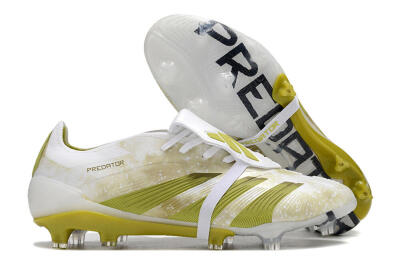 Adidas Predator Elite Foldover Tongue FG Football Boots - White/Green/Black