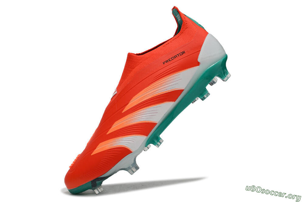 Adidas Predator Accuracy+ FG Football Boots - Red/White/Green 5