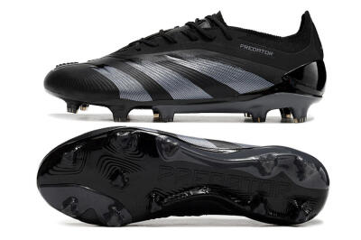 Adidas Predator Elite FG Football Boots - Black/Silver