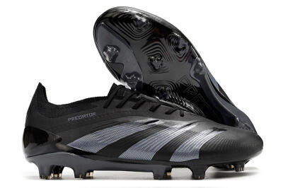 Adidas Predator Elite FG Football Boots - Black/Silver