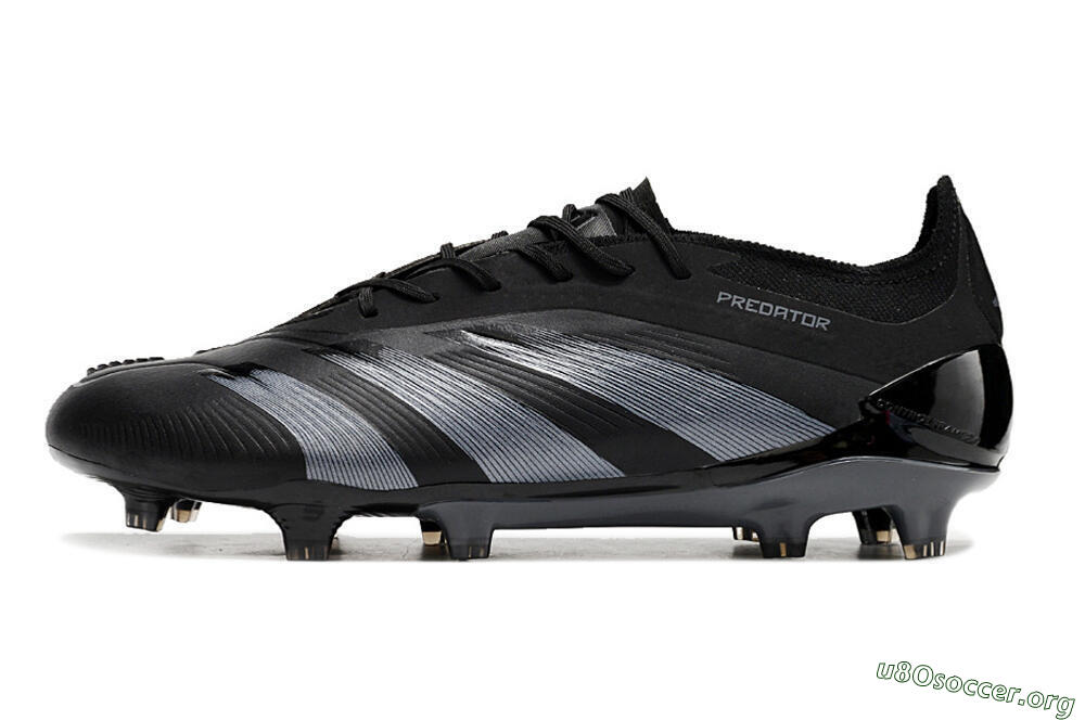 Adidas Predator Elite FG Football Boots - Black/Silver 3