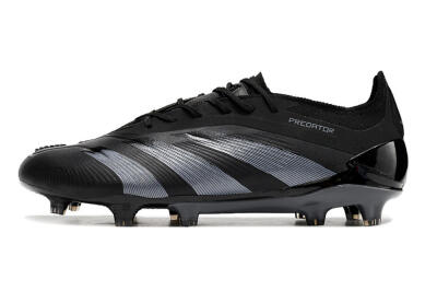 Adidas Predator Elite FG Football Boots - Black/Silver