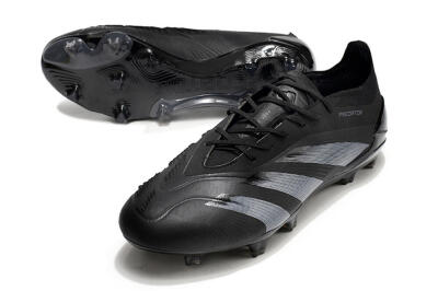 Adidas Predator Elite FG Football Boots - Black/Silver