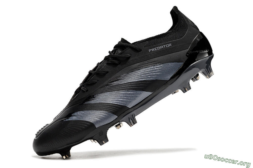 Adidas Predator Elite FG Football Boots - Black/Silver 5