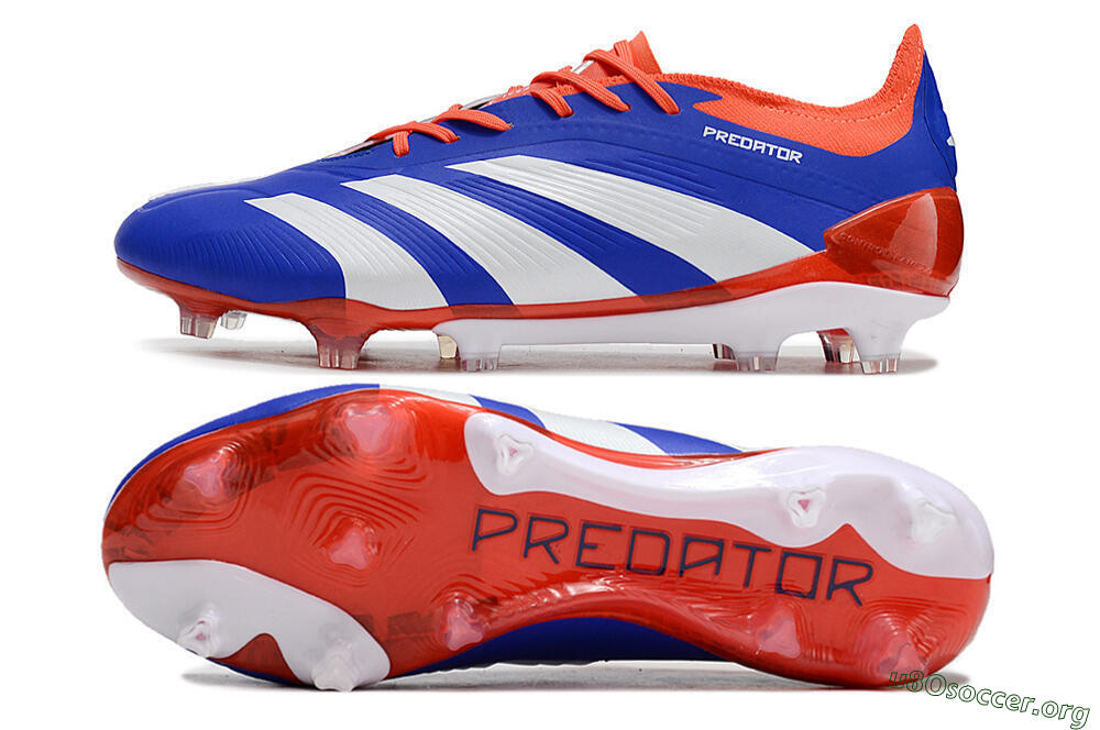 Adidas Predator Elite FG Football Boots - Blue/White/Red 1