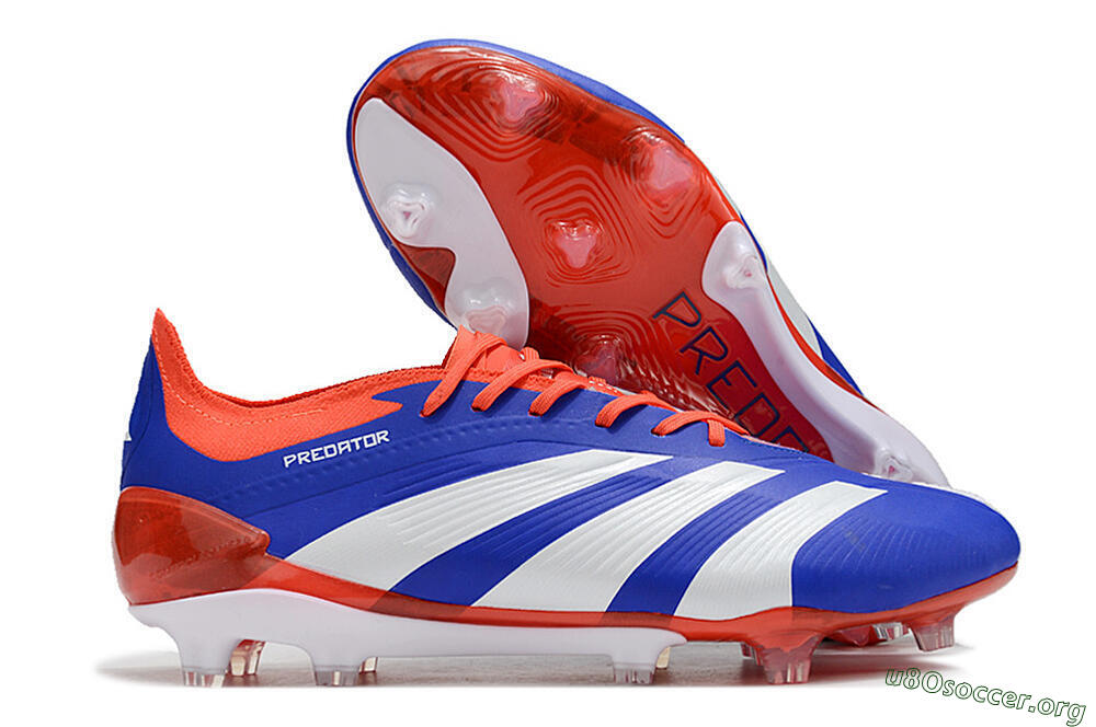 Adidas Predator Elite FG Football Boots - Blue/White/Red 2