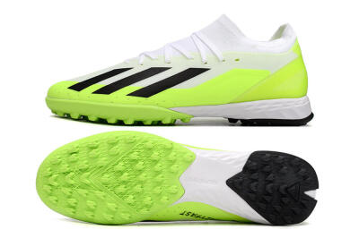 Adidas X Crazyfast.3 TF Football Shoes - White/Black/Yellow