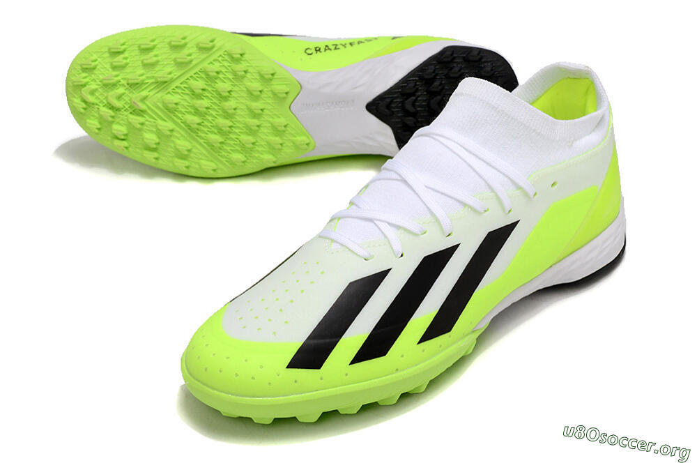 Adidas X Crazyfast.3 TF Football Shoes - White/Black/Yellow 0