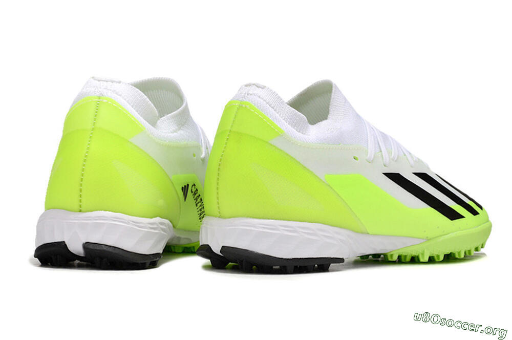 Adidas X Crazyfast.3 TF Football Shoes - White/Black/Yellow 6